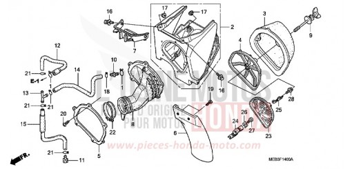 AIR CLEANER (CRF450R2) CRF450R2 de 2002